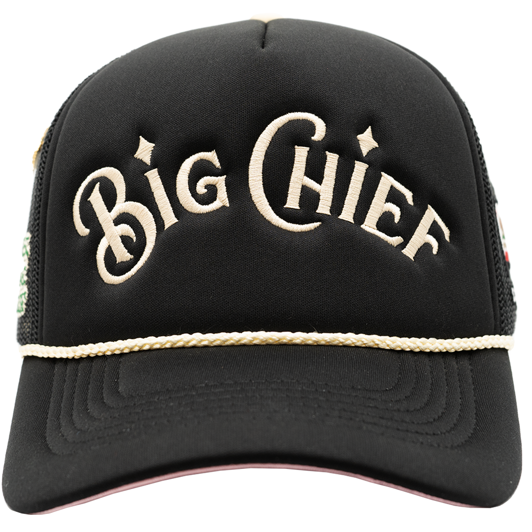 Big Chief X Mour Cap Trucker Hat Black Big Chief 